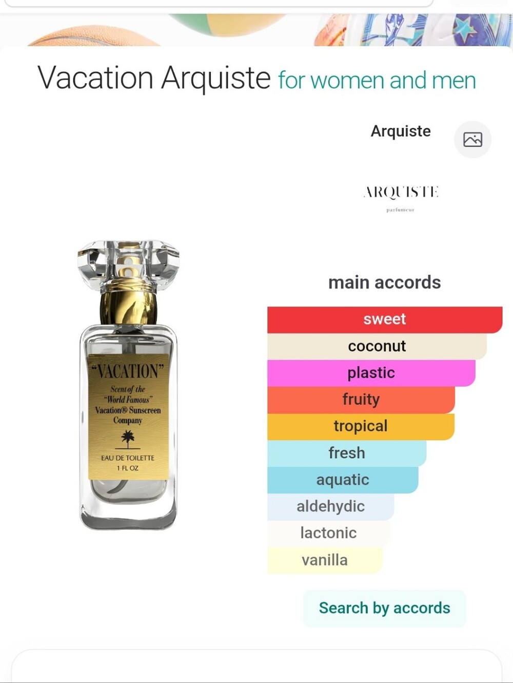 "Vacation" By Arquiste Fragrance - Picture 5 of 6